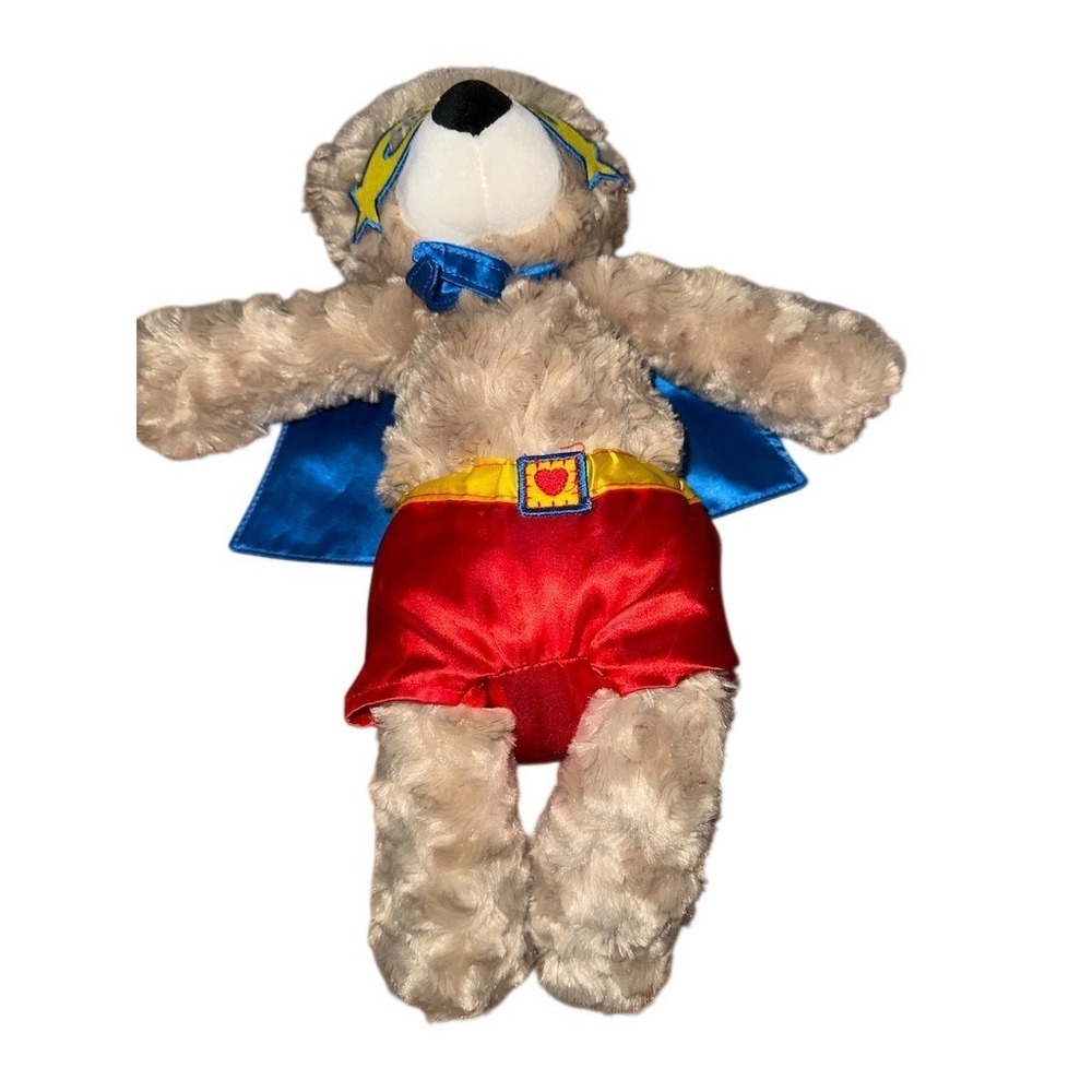 Scentsy Buddy Sebastian the Superbuddy‎ Plush Bear Cape Mask Red Shorts